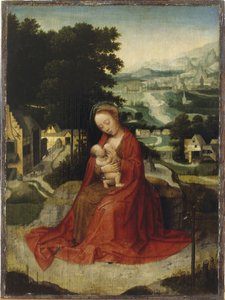 Odpoczynek podczas ucieczki do Egiptu, ok. 1520-30 (olej na desce)