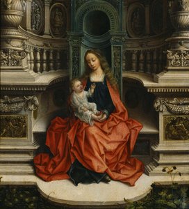 Madonna z Dzieciątkiem na tronie, XVI w.