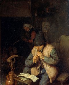 Flecista, c1660 autorstwa Adriaen Jansz. van Ostade