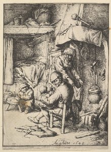 Ojciec karmi swoje dziecko, 1610-85.