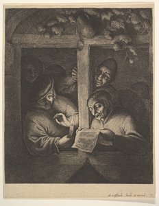 Śpiewacy przy oknie, 1610-85. autorstwa Adriaen Jansz. van Ostade