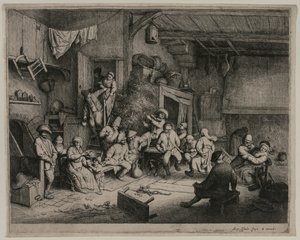Taniec w karczmie, 1652. autorstwa Adriaen Jansz. van Ostade