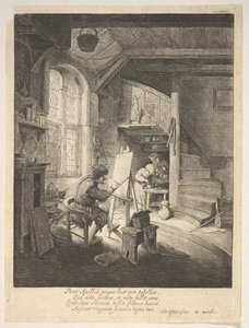 Malarz, XVII wiek. autorstwa Adriaen Jansz. van Ostade