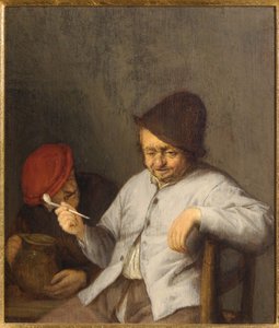 Palacz i pijący, ok. 1650 r. autorstwa Adriaen Jansz. van Ostade