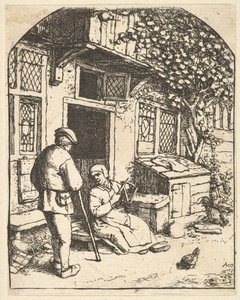 Nawijacz, 1610-85. autorstwa Adriaen Jansz. van Ostade