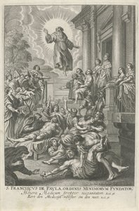 H. Franciscus van Paola geneest de zieken Św. Franciszek de Paula, Założyciel Zakonu Mniejszych (tytuł na obiekcie)