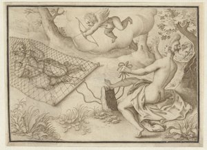 Sieć bitewna autorstwa Adriaen Matham (possibly)