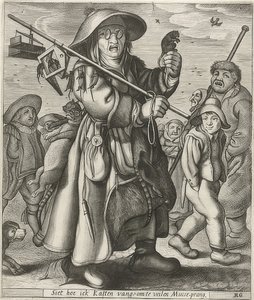 Mäusefänger (Myszołap) autorstwa Adriaen Matham