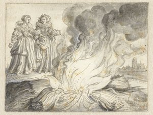 „Namiętność jest ogniem z niczego prócz słomy” autorstwa Adriaen Pietersz van de Venne