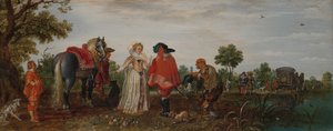 Wiosna (Spotkanie) autorstwa Adriaen Pietersz van de Venne