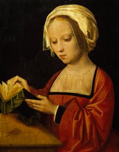 Czytanie św. Magdaleny przez Adriena Ysenbrandta (ok. 1500-1551), olej na panelu autorstwa Adriaen Ysenbrandt