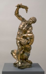 Kain zabijający Abla, 1622 złocony brąz