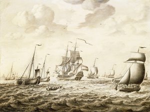 Holenderski żołnierz salutujący - Penschilderij,