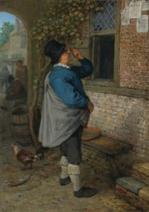 Mężczyzna czytający wiadomości (Sight) autorstwa Adriaen van Ostade