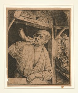 Piekarz grający w trąbkę autorstwa Adriaen van Ostade