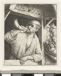 Baker dmucha w róg autorstwa Adriaen van Ostade