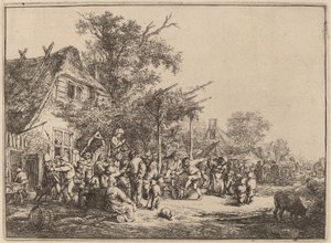 Tańcz pod kratą autorstwa Adriaen van Ostade