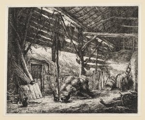 Stodoła autorstwa Adriaen van Ostade