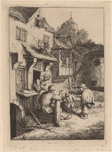 garbaty skrzypek autorstwa Adriaen van Ostade