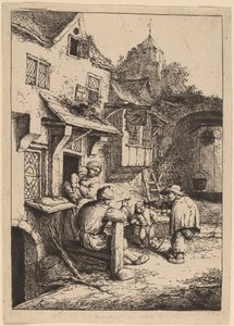 garbaty skrzypek autorstwa Adriaen van Ostade