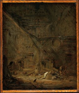 Wnętrze stodoły autorstwa Adriaen van Ostade