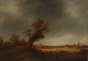 Krajobraz ze starym dębem Pejzaż ze starym dębem autorstwa Adriaen van Ostade