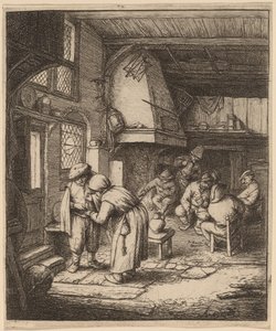 Chłop spłaca swój dług autorstwa Adriaen van Ostade