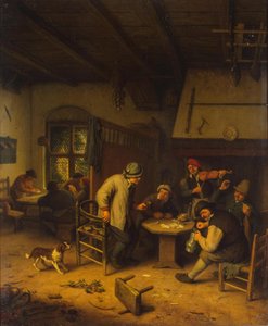 Chłopi w tawernie autorstwa Adriaen van Ostade