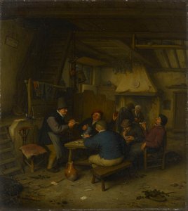 Chłopi w tawernie autorstwa Adriaen van Ostade