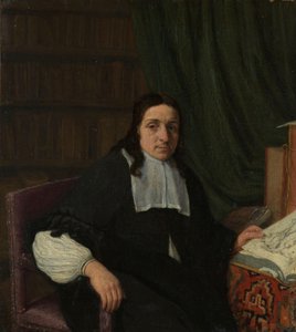 Portret kolekcjonera, prawdopodobnie Constantijn Sennepart (1625-1703) autorstwa Adriaen van Ostade