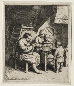 Mówiąc łaskę autorstwa Adriaen van Ostade
