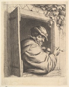 Palacz przy oknie autorstwa Adriaen van Ostade