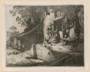 Prządka autorstwa Adriaen van Ostade