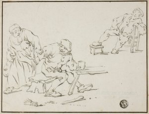 Scena tawerny autorstwa Adriaen van Ostade