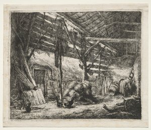 Stodoła autorstwa Adriaen van Ostade