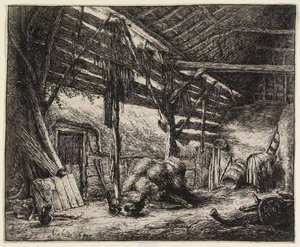 Stodoła autorstwa Adriaen van Ostade