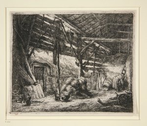 Stodoła autorstwa Adriaen van Ostade