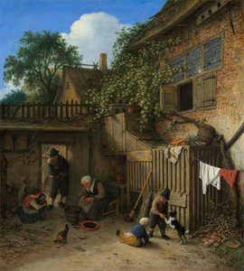 Podwórko chaty, 1673.