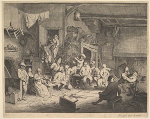 Taniec w karczmie, 1652. autorstwa Adriaen van Ostade