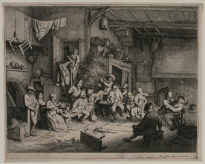 Taniec w karczmie autorstwa Adriaen van Ostade