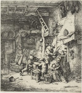 Rodzina autorstwa Adriaen van Ostade