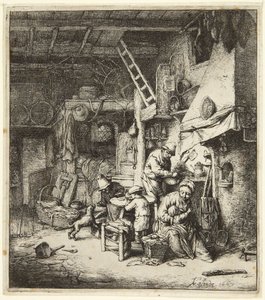 Rodzina autorstwa Adriaen van Ostade