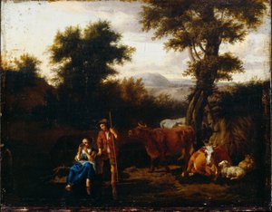 Chłopi i Bydło autorstwa Adriaen van de Velde