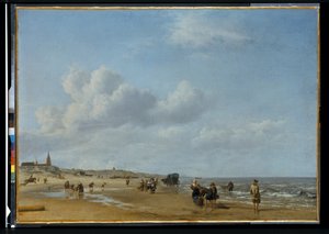Plaża w Scheveningen autorstwa Adriaen van de Velde