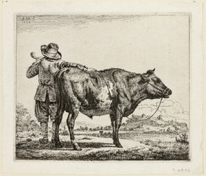Pasterz i Byk autorstwa Adriaen van de Velde
