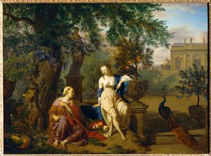 Vertumnus i Pomona autorstwa Adriaen van de Velde