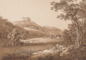 Zamek Augustusburg widziany z rzeki