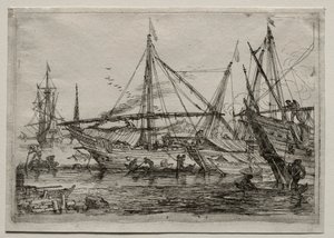 Śródziemnomorski port autorstwa Adrian van der Cabel