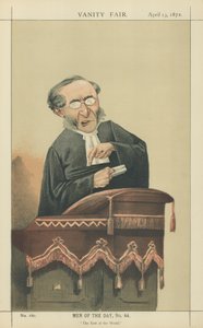 Wielebny John Cumming (kolorowa litografia) autorstwa Adriano Cecioni