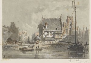 Twarz w Brugii autorstwa Adrianus Eversen (signed by artist)